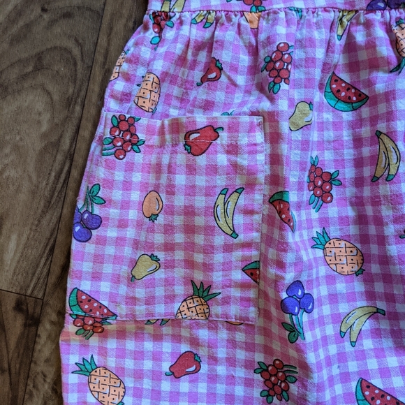 Vintage Pink Gingham and Fruit Dress Heartfelt - Picture 2 of 7